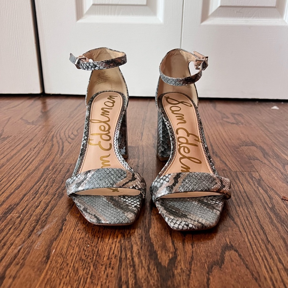 Sam Edelman Snakeskin Patterned Heels
